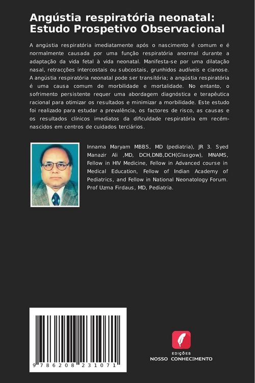 Produktbild: Ang&uacute;stia respirat&oacute;ria neonatal: Estudo Prospetivo Observacional