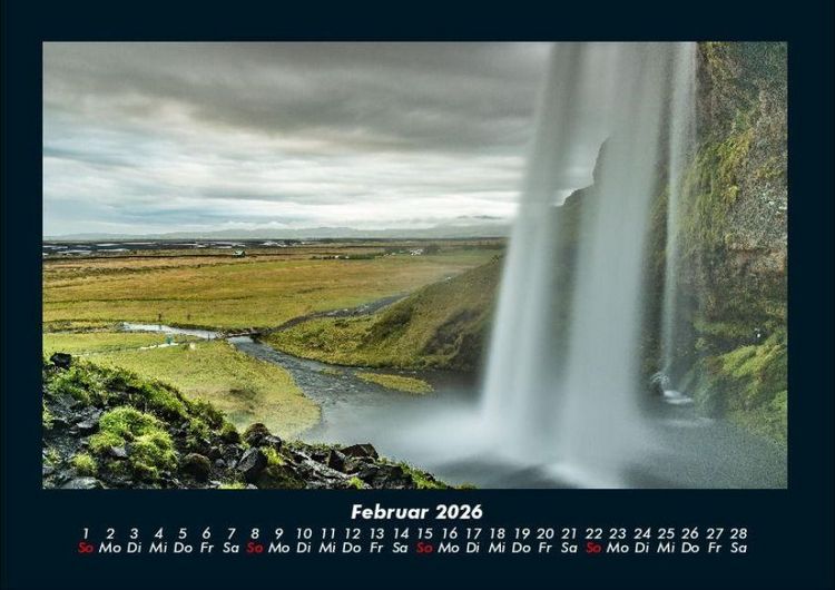 Produktbild: Wasserf&auml;lle 2026 Fotokalender DIN A4