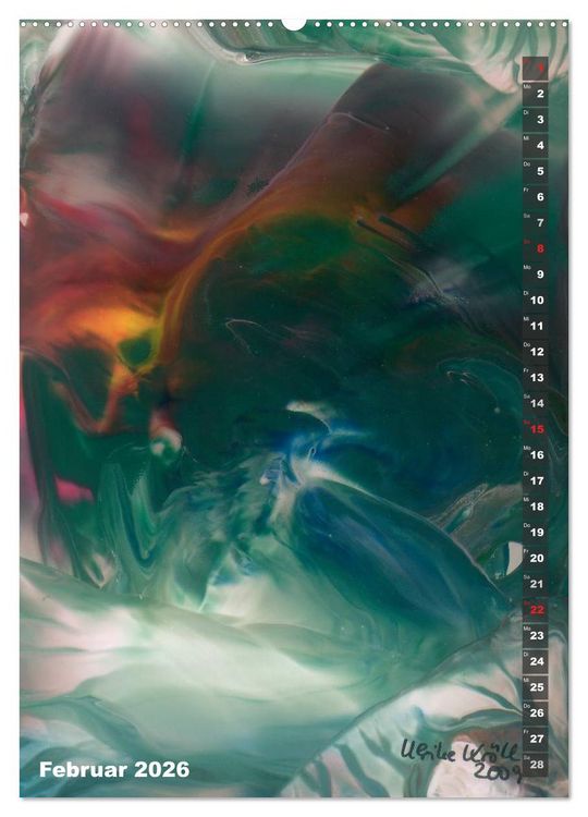 Produktbild: Encaustic-Malerei Kunstkalender 2026 (Wandkalender 2026 DIN A2 hoch), CALVENDO Monatskalender