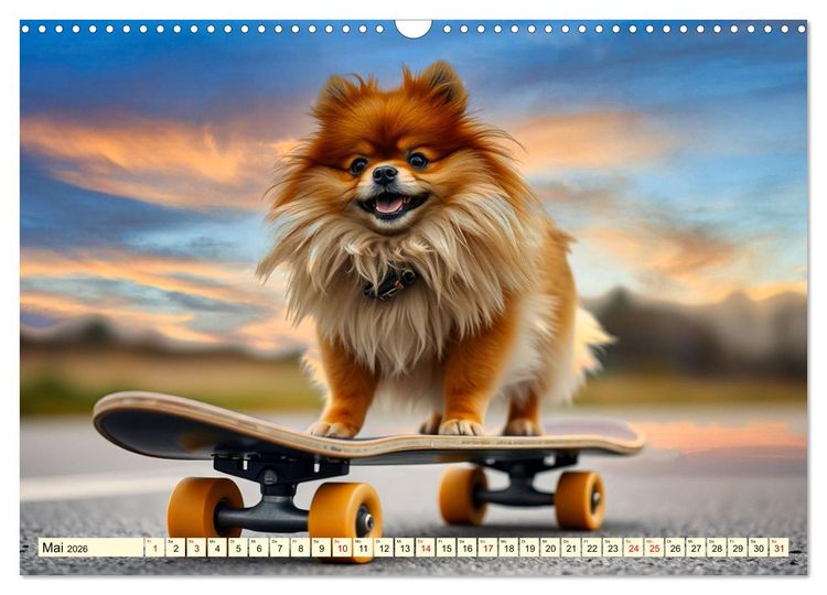 Produktbild: Tausendsassa - Pomeranian (Wandkalender 2026 DIN A3 quer), CALVENDO Monatskalender