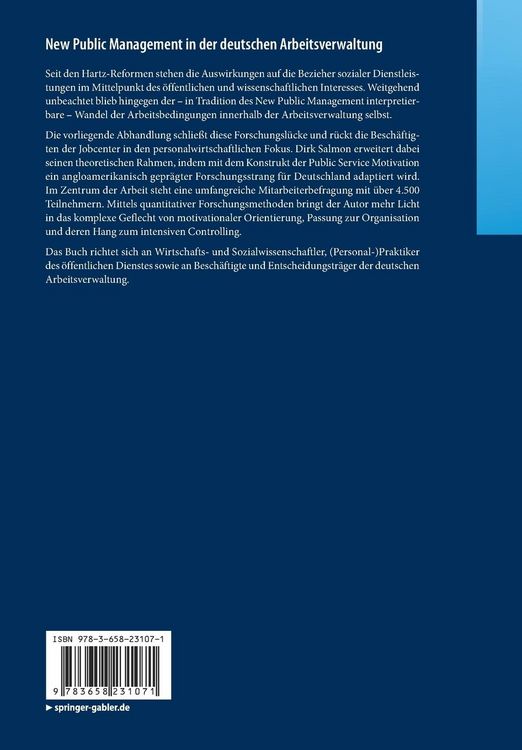 Produktbild: New Public Management in der deutschen Arbeitsverwaltung