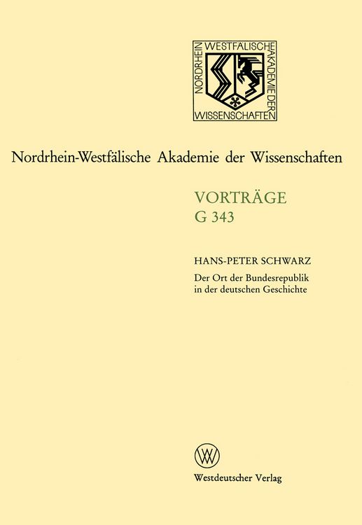 Produktbild: Der Ort der Bundesrepublik in der deutschen Geschichte
