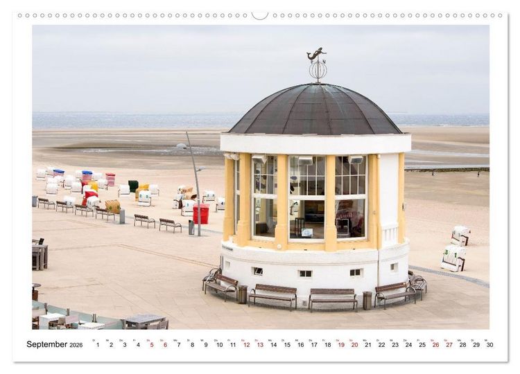 Produktbild: Wir fahren nach Borkum (Wandkalender 2026 DIN A2 quer), CALVENDO Monatskalender