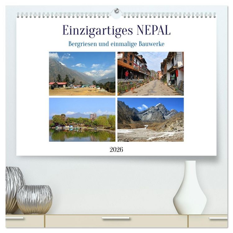 Produktbild: Einzigartiges NEPAL (hochwertiger Premium Wandkalender 2026 DIN A2 quer), Kunstdruck in Hochglanz