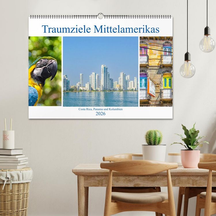 Produktbild: Traumziele Mittelamerikas - Costa Rica, Panama und Kolumbien (Wandkalender 2026 DIN A2 quer), CALVENDO Monatskalender