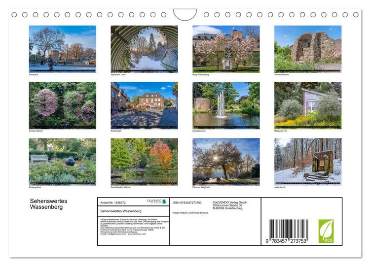 Produktbild: Sehenswertes Wassenberg (Wandkalender 2026 DIN A4 quer), CALVENDO Monatskalender