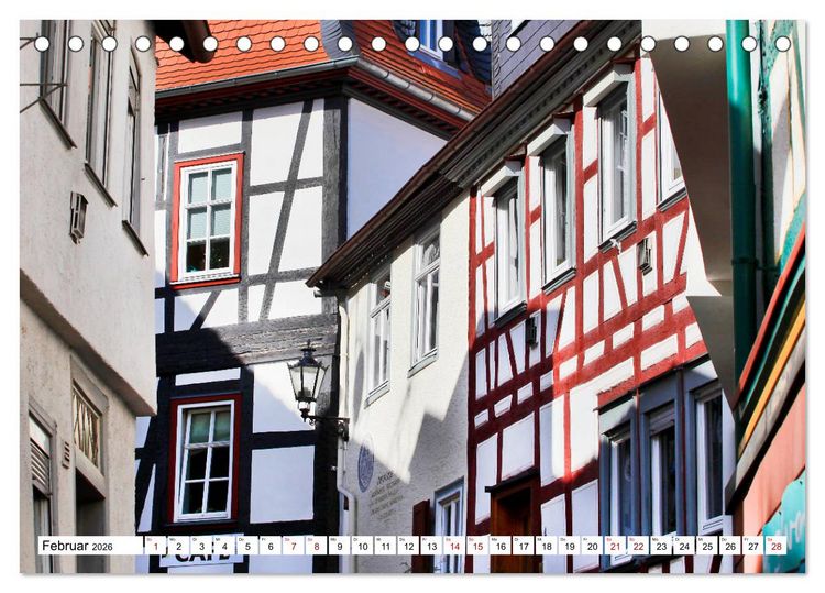 Produktbild: Barbarossastadt Gelnhausen vom Frankfurter Taxifahrer Petrus Bodenstaff (Tischkalender 2026 DIN A5 quer), CALVENDO Monatskalender