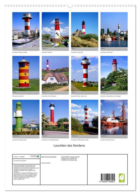 Produktbild: Leuchten des Nordens (hochwertiger Premium Wandkalender 2026 DIN A2 hoch), Kunstdruck in Hochglanz