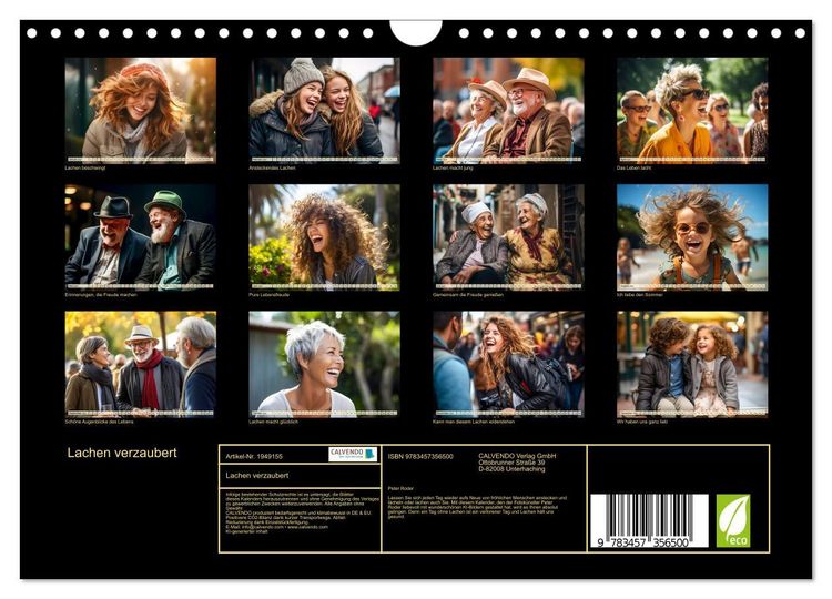 Produktbild: Lachen verzaubert (Wandkalender 2026 DIN A4 quer), CALVENDO Monatskalender