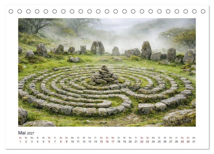 Produktbild: Mythologische Labyrinthe (Tischkalender 2027 DIN A5 quer), CALVENDO Monatskalender
