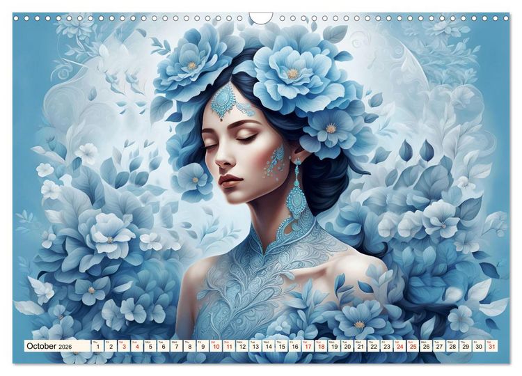 Produktbild: Ladies in a sea of flowers (Wall Calendar 2026 DIN A3 landscape), CALVENDO 12 Month Wall Calendar
