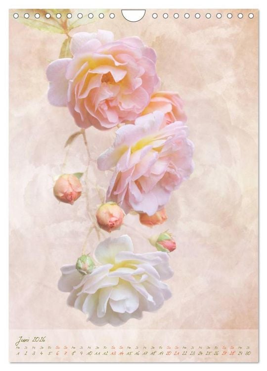 Produktbild: Vintage Flowers (Wandkalender 2026 DIN A4 hoch), CALVENDO Monatskalender