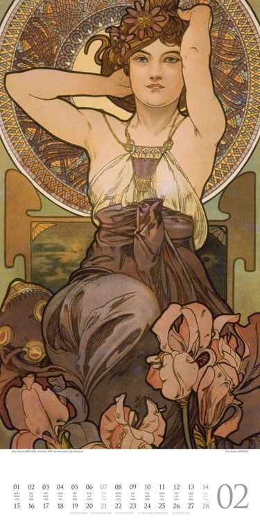 Produktbild: Alfons Mucha Kalender 2027