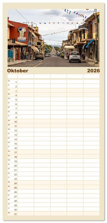 Produktbild: Familienplaner 2026 - Sardinien - Impressionen Einer Mittelmeerperle mit 5 Spalten (Wandkalender, 21 x 45 cm) CALVENDO