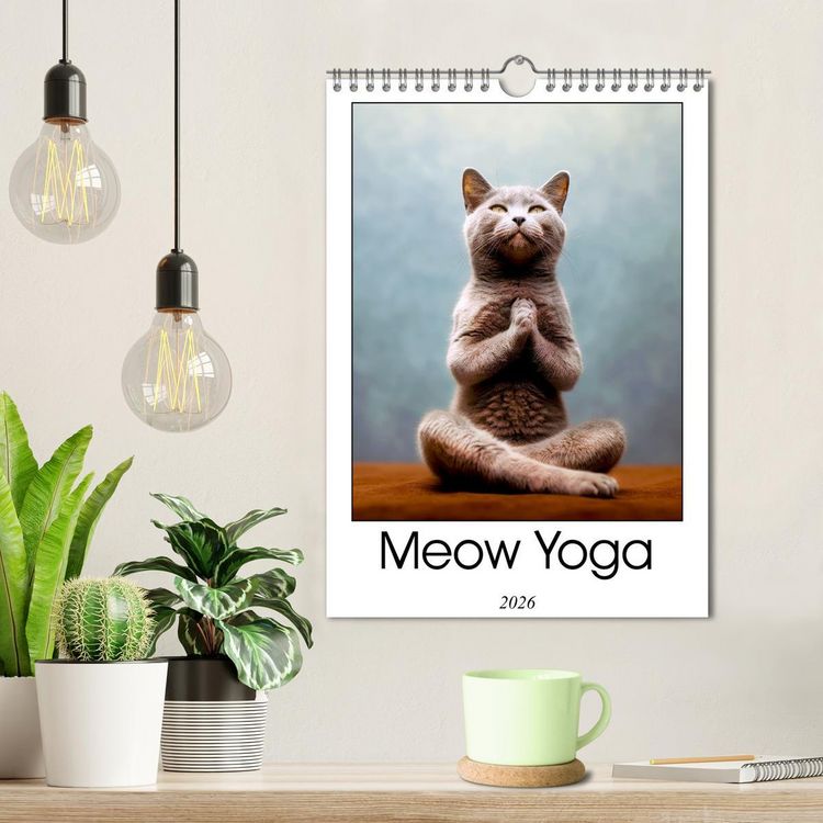 Produktbild: Meow Yoga (Wall Calendar 2026 DIN A4 portrait), CALVENDO 12 Month Wall Calendar