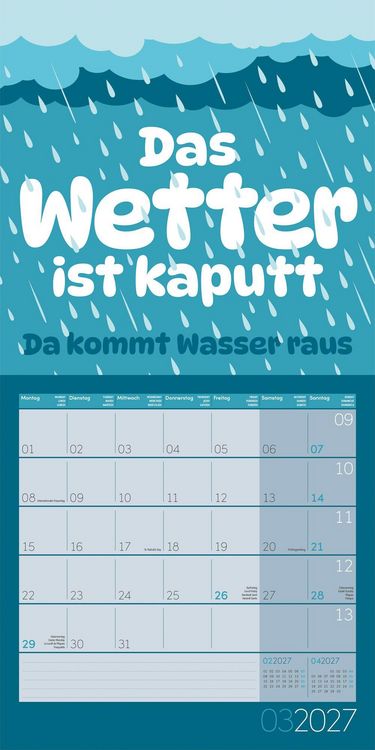 Produktbild: Einspruch Kalender 2027 - 30x30 - Art12