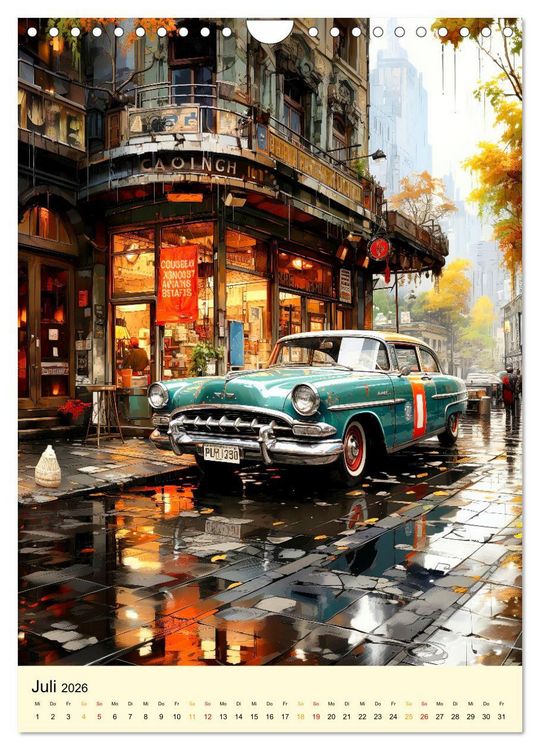 Produktbild: Nostalgic Cars der Traum (Wandkalender 2026 DIN A4 hoch), CALVENDO Monatskalender