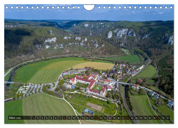 Produktbild: Mein Donautal aus der Luft (Wandkalender 2026 DIN A4 quer), CALVENDO Monatskalender