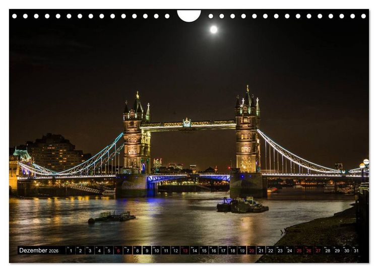 Produktbild: Wundervolles London (Wandkalender 2026 DIN A4 quer), CALVENDO Monatskalender