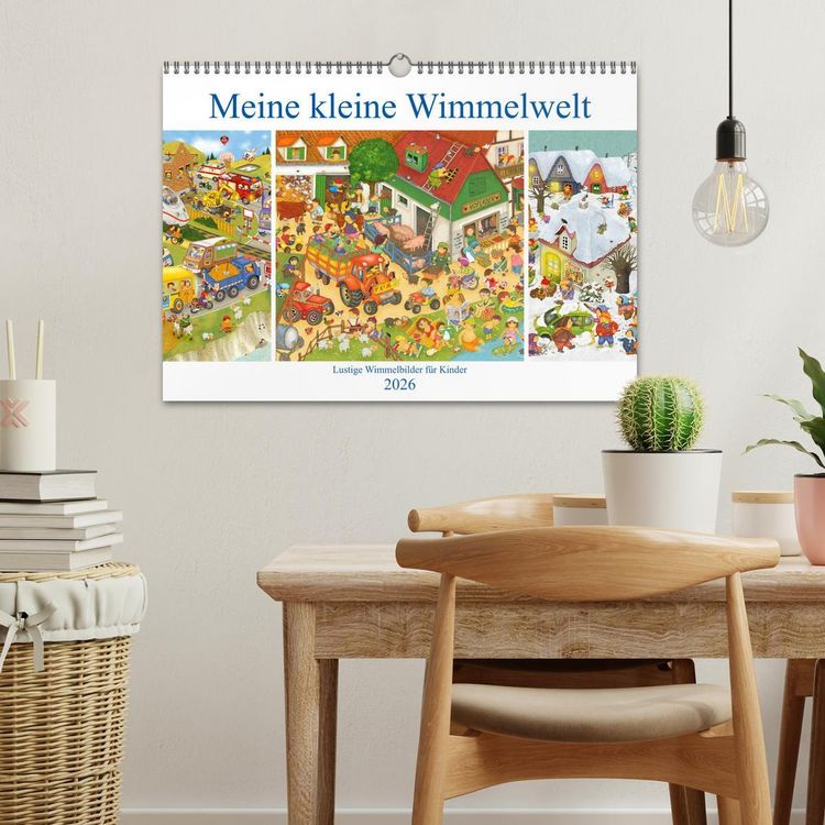 Produktbild: Meine kleine Wimmelwelt (Wandkalender 2026 DIN A3 quer), CALVENDO Monatskalender