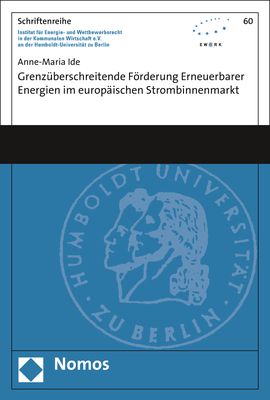 Produktbild: Grenz&uuml;berschreitende F&ouml;rderung erneuerbarer Energien im europ&auml;ischen Strombinnenmarkt
