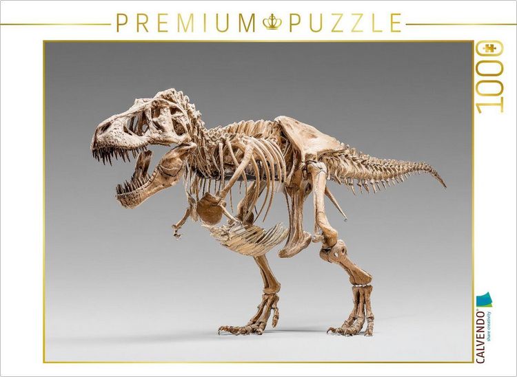 Produktbild: CALVENDO Puzzle Dinosaurier Tyrannosaurus Rex - K&ouml;nig der J&auml;ger | 1000 Teile Lege-Gr&ouml;&szlig;e 64x48cm Foto-Puzzle f&uuml;r gl&uuml;ckliche Stunden