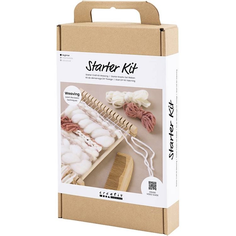 Produktbild: Creativ Company DIY Sets Flechten, Rya-Technik, Pompons Starter Kreativ Set Weben, Kreativ Box