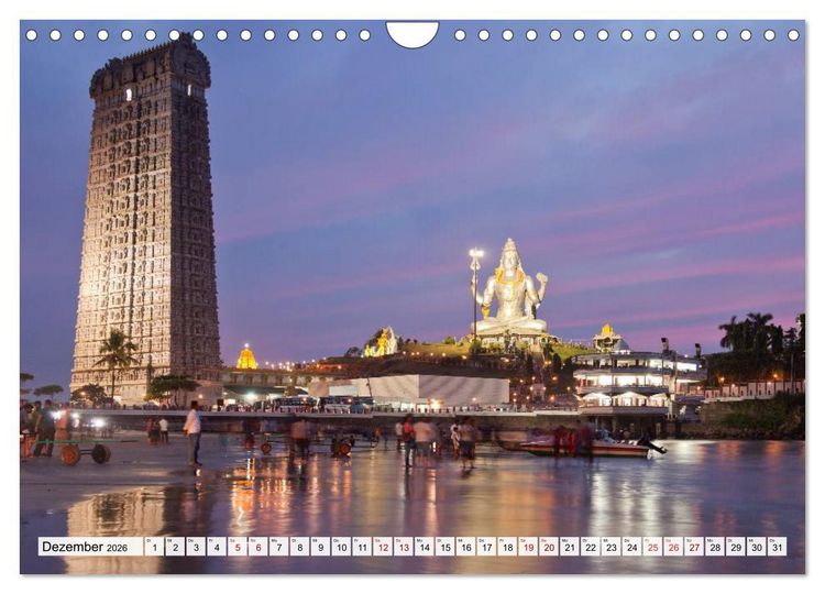 Produktbild: Asiens Tempel (Wandkalender 2026 DIN A4 quer), CALVENDO Monatskalender
