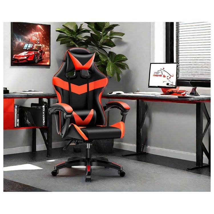 Produktbild: HTI-Living Gamingstuhl Krit Power rot PVC Gamingstuhl Krit Power rot PVC
