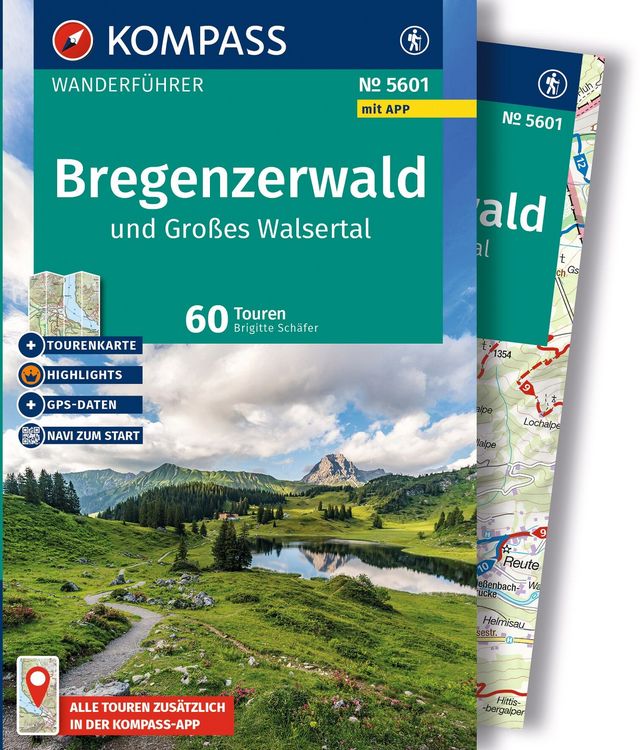 Produktbild: KOMPASS Wanderf&uuml;hrer Bregenzerwald und Gro&szlig;es Walsertal, 60 Touren mit Extra-Tourenkarte