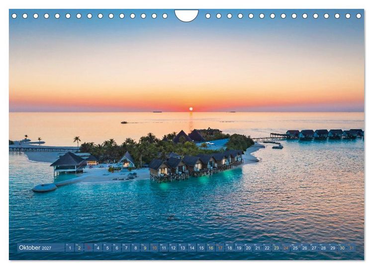 Produktbild: Reif f&uuml;r die Insel: Fernweh & Traumziele (Wandkalender 2027 DIN A4 quer), CALVENDO Monatskalender