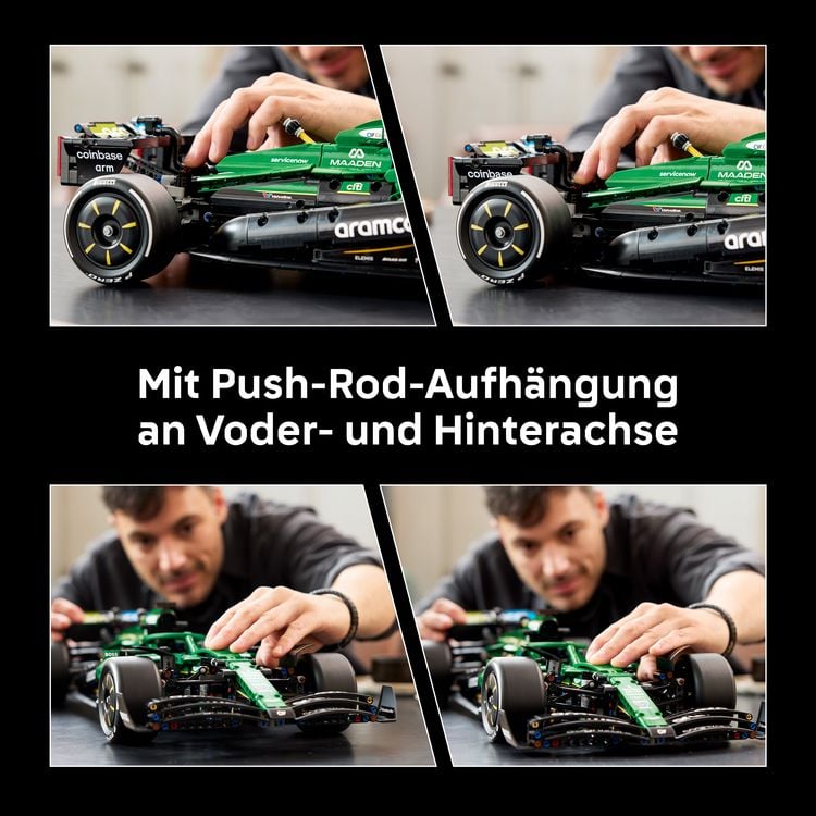 Produktbild: LEGO Technic 42240 Aston Martin Aramco AMR25 Rennwagen, F1 Modellauto