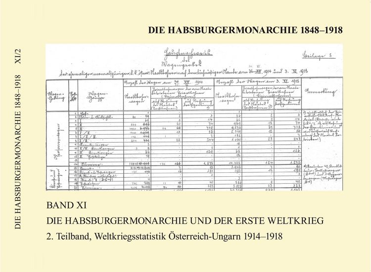 Produktbild: Die Habsburgermonarchie 1848-1918 / Die Habsburgermonarchie 1848-1918 Band XI/2: Die Habsburgermonarchie und der Erste Weltkrieg, 2. Teilband