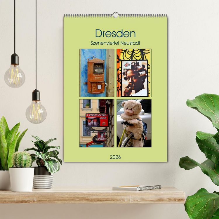 Produktbild: Dresdner Szenenviertel Neustadt (Wandkalender 2026 DIN A2 hoch), CALVENDO Monatskalender