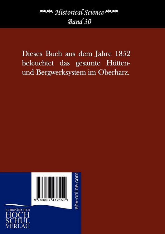 Produktbild: H&uuml;ttenkunde im Oberharz