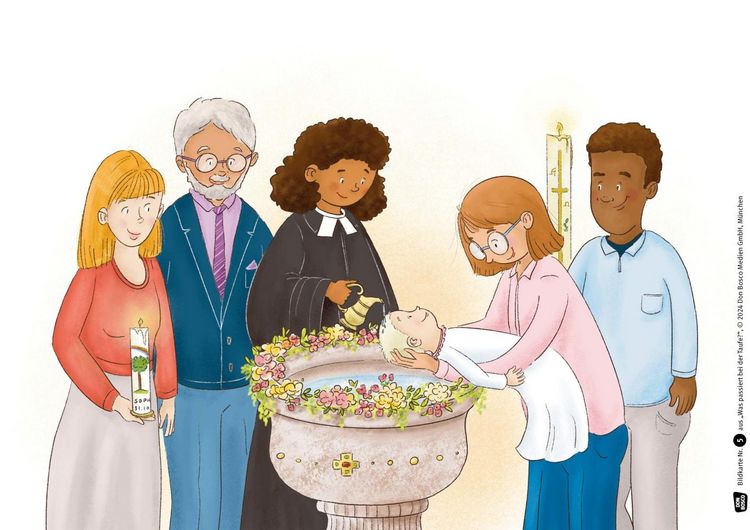 Produktbild: Was passiert bei der Taufe? Kamishibai Bildkartenset