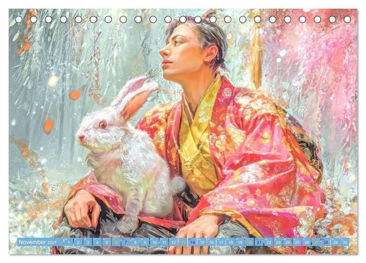 Produktbild: Japanische Figuren - Im Anime-Stil (Tischkalender 2027 DIN A5 quer), CALVENDO Monatskalender