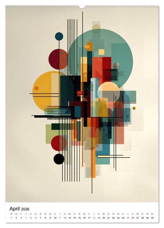 Produktbild: Bauhaus Re:Vision (hochwertiger Premium Wandkalender 2026 DIN A2 hoch), Kunstdruck in Hochglanz