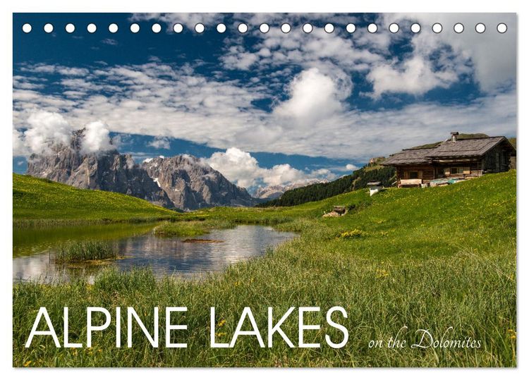 Produktbild: Alpine lakes on the Dolomites (Desk Calendar 2026 DIN A5 landscape), CALVENDO 12 Month DeskCalendar