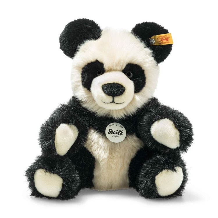 Produktbild: Steiff 060021 - Manschli Panda, sitzend, Pl&uuml;sch, 24 cm