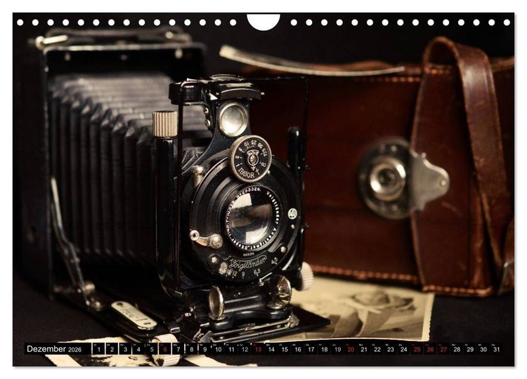 Produktbild: Historische Fotoapparate (Wandkalender 2026 DIN A4 quer), CALVENDO Monatskalender