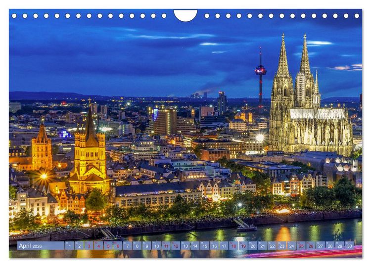 Produktbild: Von K&ouml;lner D&auml;chern (Wandkalender 2026 DIN A4 quer), CALVENDO Monatskalender