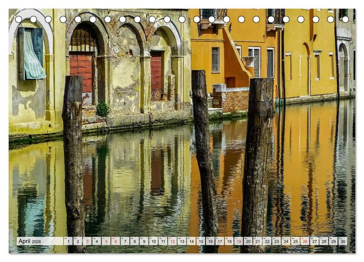 Produktbild: Chioggia - Venedigs kleine Schwester (Tischkalender 2026 DIN A5 quer), CALVENDO Monatskalender