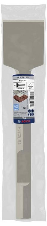 Produktbild: Bosch Accessories 1618661000 Spatmei&szlig;el 80 mm Gesamtl&auml;nge 400 mm Sechskantschaft 1 St.