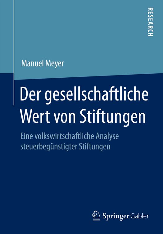 Produktbild: Der gesellschaftliche Wert von Stiftungen