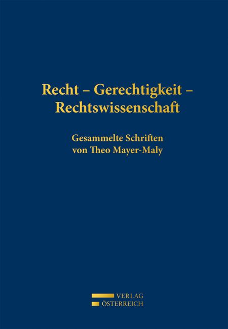 Produktbild: Recht - Gerechtigkeit - Rechtswissenschaft