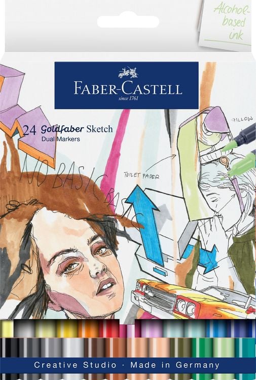 Produktbild: Faber-Castell Goldfaber Sketch Marker 24er Set