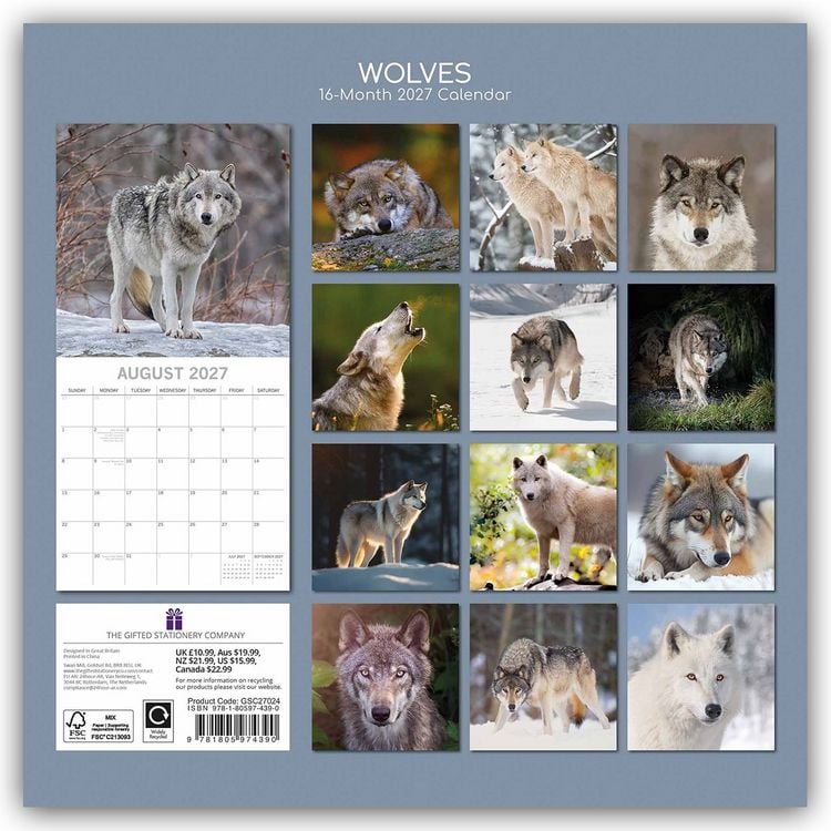 Produktbild: Wolves &ndash; W&ouml;lfe 2027 &ndash; 16-Monatskalender