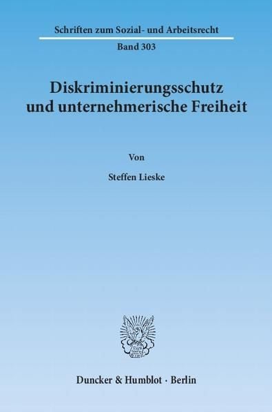 Produktbild: Diskriminierungsschutz und unternehmerische Freiheit.