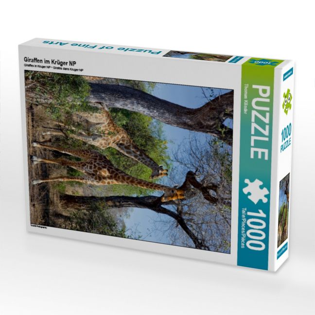 Produktbild: CALVENDO Puzzle Giraffen im Kr&uuml;ger NP | 1000 Teile Lege-Gr&ouml;&szlig;e 64x48cm Foto-Puzzle f&uuml;r gl&uuml;ckliche Stunden
